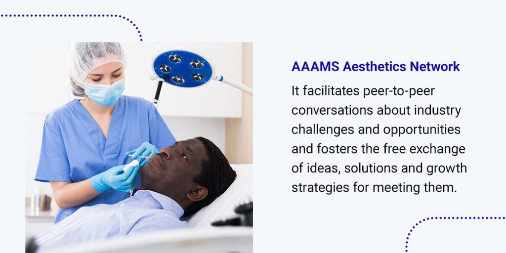 Join AAAMS aesthetics network